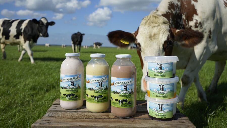 Zuivel tekstbord grote foto bovenaan optie 2